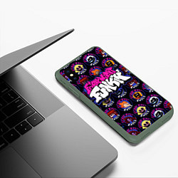 Чехол iPhone XS Max матовый FRIDAY NIGHT FUNKIN ГЕРОИ, цвет: 3D-темно-зеленый — фото 2