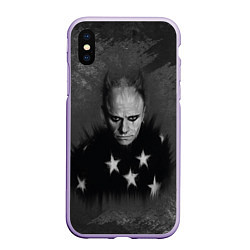 Чехол iPhone XS Max матовый Keith Charles Flint Кит Флинт Z, цвет: 3D-светло-сиреневый