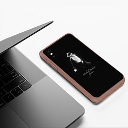 Чехол iPhone XS Max матовый Майкл Джексон Билли Джин, цвет: 3D-коричневый — фото 2