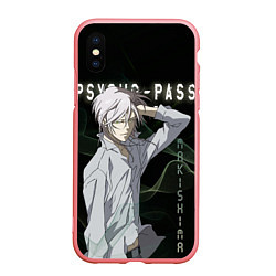 Чехол iPhone XS Max матовый Сёго Макисима Psycho-Pass, цвет: 3D-баблгам