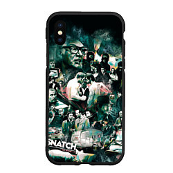 Чехол iPhone XS Max матовый Большой куш: Персонажи, цвет: 3D-черный
