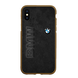 Чехол iPhone XS Max матовый BMW LOGO AND INSCRIPTION