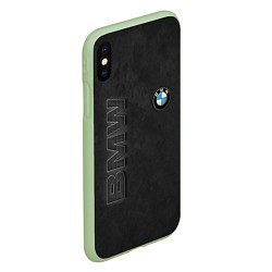Чехол iPhone XS Max матовый BMW LOGO AND INSCRIPTION, цвет: 3D-салатовый — фото 2