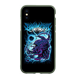 Чехол iPhone XS Max матовый BabyMetal Monster, цвет: 3D-темно-зеленый