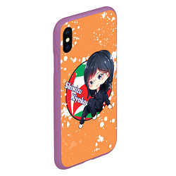 Чехол iPhone XS Max матовый Shimizu Kiyoko Haikyu Волейбол Z, цвет: 3D-фиолетовый — фото 2