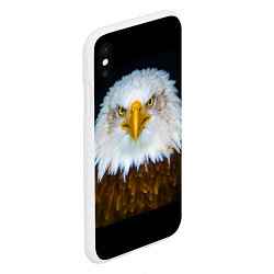 Чехол iPhone XS Max матовый Белоголовый орлан, цвет: 3D-белый — фото 2