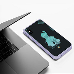 Чехол iPhone XS Max матовый ВЕНТИ VENTI ГЕНШИН, цвет: 3D-светло-сиреневый — фото 2