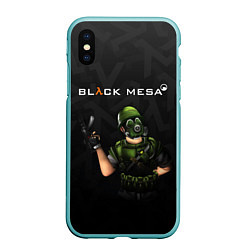 Чехол iPhone XS Max матовый Капрал Адриан Opposing Force Z, цвет: 3D-мятный