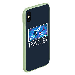 Чехол iPhone XS Max матовый Traveller, цвет: 3D-салатовый — фото 2