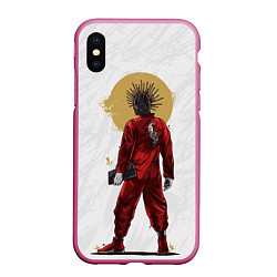 Чехол iPhone XS Max матовый GRAIG JONES SLIPKNOT, цвет: 3D-малиновый