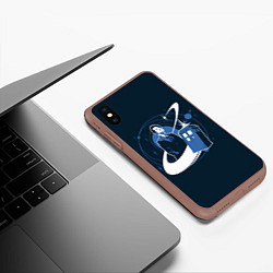 Чехол iPhone XS Max матовый MATT SMITH, цвет: 3D-коричневый — фото 2