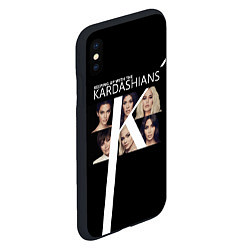 Чехол iPhone XS Max матовый Семейство Кардашьян, цвет: 3D-черный — фото 2