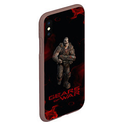 Чехол iPhone XS Max матовый NPC GEARS OF WAR Z, цвет: 3D-коричневый — фото 2