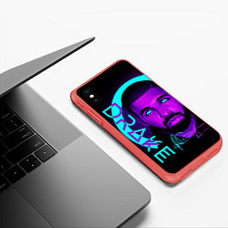 Чехол iPhone XS Max матовый Drake, цвет: 3D-красный — фото 2