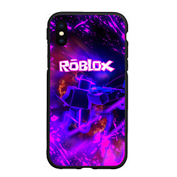 Чехол iPhone XS Max матовый MUSIC ROBLOX РОБЛОКС Z, цвет: 3D-черный