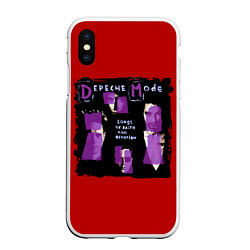 Чехол iPhone XS Max матовый Songs of Faith and Devotion - Depeche Mode, цвет: 3D-белый