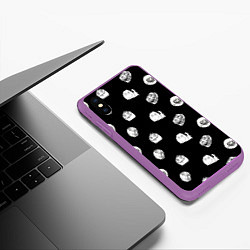 Чехол iPhone XS Max матовый Trollolo, цвет: 3D-фиолетовый — фото 2