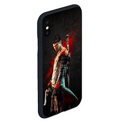 Чехол iPhone XS Max матовый Black Dante, цвет: 3D-черный — фото 2