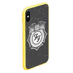 Чехол iPhone XS Max матовый Foo Fighters 1995 FF, цвет: 3D-желтый — фото 2