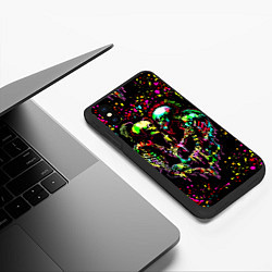 Чехол iPhone XS Max матовый Адская любовь, цвет: 3D-черный — фото 2