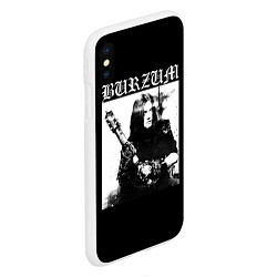 Чехол iPhone XS Max матовый BURZUM Бурзум, цвет: 3D-белый — фото 2