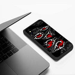 Чехол iPhone XS Max матовый Атака вампиров, цвет: 3D-черный — фото 2