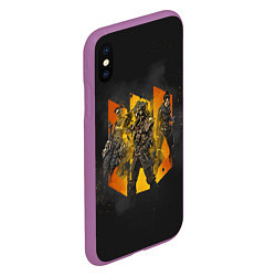 Чехол iPhone XS Max матовый АПЕКС Команда, цвет: 3D-фиолетовый — фото 2