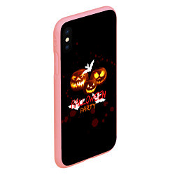 Чехол iPhone XS Max матовый Кровавый Halloween, цвет: 3D-баблгам — фото 2