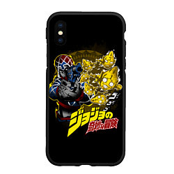 Чехол iPhone XS Max матовый Гвидо Миста - JoJos Bizarre Adventure, цвет: 3D-черный