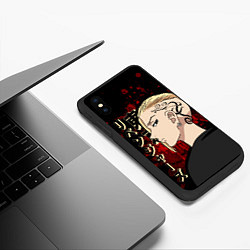 Чехол iPhone XS Max матовый Токийские мстители: Дракен, цвет: 3D-черный — фото 2