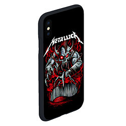 Чехол iPhone XS Max матовый Metallica - Hardwired To Self-Destruct, цвет: 3D-черный — фото 2