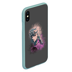 Чехол iPhone XS Max матовый Giorno Giovanna Paints, цвет: 3D-мятный — фото 2