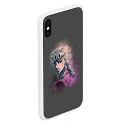 Чехол iPhone XS Max матовый Giorno Giovanna Paints, цвет: 3D-белый — фото 2