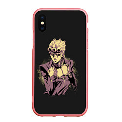 Чехол iPhone XS Max матовый Giorno Giovanna Golden Wind, цвет: 3D-баблгам