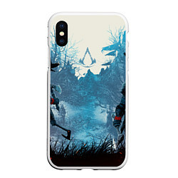 Чехол iPhone XS Max матовый ASSASSINS CREED VALHALLA ВАЛЬГАЛЛА ЭЙВОР, цвет: 3D-белый