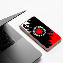 Чехол iPhone XS Max матовый RED HOT CHILI PEPPERS, RHCP, цвет: 3D-коричневый — фото 2