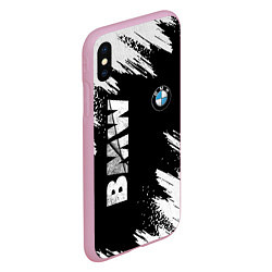 Чехол iPhone XS Max матовый BMW GRUNGE БМВ ГРАНЖ, цвет: 3D-розовый — фото 2