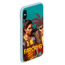 Чехол iPhone XS Max матовый Far Cry Dani Rojas, цвет: 3D-голубой — фото 2