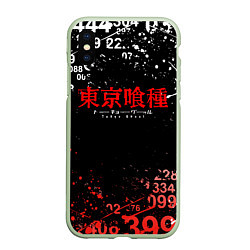 Чехол iPhone XS Max матовый TOKYO GHOUL МИНУС 7 ТОКИЙСКИЙ ГУЛЬ 1000-7, цвет: 3D-салатовый