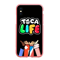 Чехол iPhone XS Max матовый Toca Life: Friends, цвет: 3D-баблгам