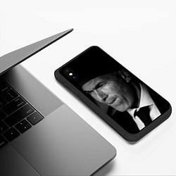 Чехол iPhone XS Max матовый Зинедин Зидан Zinedin Zidan, цвет: 3D-черный — фото 2