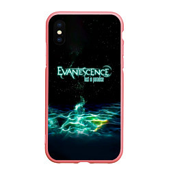 Чехол iPhone XS Max матовый Evanescence lost in paradise, цвет: 3D-баблгам