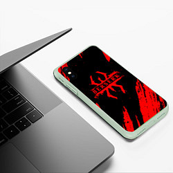 Чехол iPhone XS Max матовый Берсерк - Berserk, цвет: 3D-салатовый — фото 2
