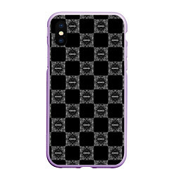 Чехол iPhone XS Max матовый KIZARU x BIG BABY TAPE BANDANA, цвет: 3D-сиреневый