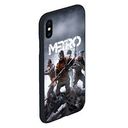 Чехол iPhone XS Max матовый МЕТРО ИСХОД АРТЁМ ,ЯДЕРНАЯ ЗИМА METRO EXODUS, цвет: 3D-черный — фото 2