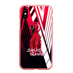 Чехол iPhone XS Max матовый Squid game, цвет: 3D-баблгам