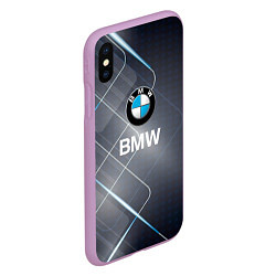 Чехол iPhone XS Max матовый BMW Logo, цвет: 3D-сиреневый — фото 2