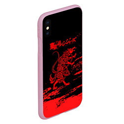Чехол iPhone XS Max матовый Токийские мстители: Вальгалла, цвет: 3D-розовый — фото 2