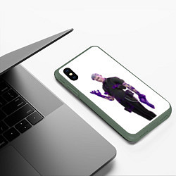 Чехол iPhone XS Max матовый Главарь Мидас, цвет: 3D-темно-зеленый — фото 2