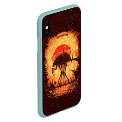 Чехол iPhone XS Max матовый K aЛюбимый Моровинд, цвет: 3D-мятный — фото 2